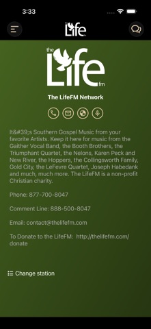 The LifeFM screenshot
