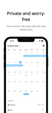 Simple Period Tracker - Cherri Screenshot 9 of 10