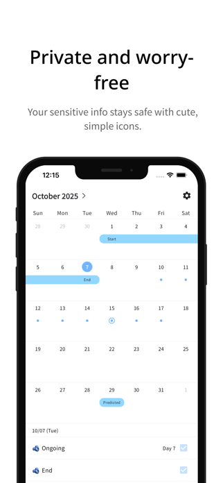 Simple Period Tracker - Cherri Screenshot 9 of 10