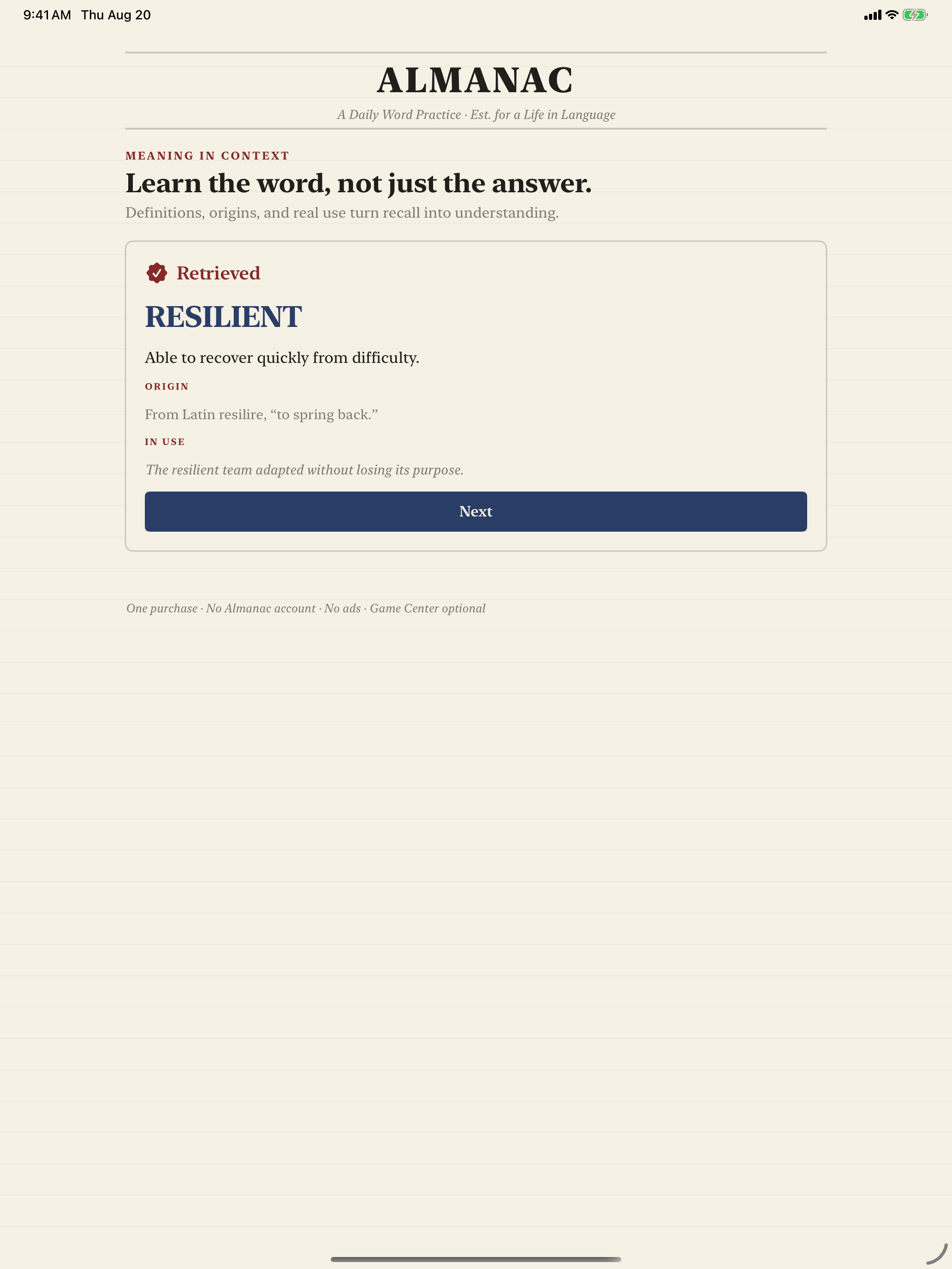 Almanac: A Word Retrieval Game screenshot 12