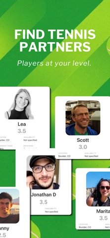 Swink: Find Tennis Partners iPhone screenshot