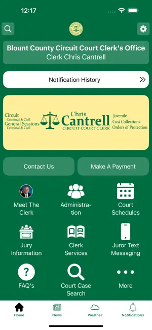 Blount Co. Circuit Court Clerk screenshot 1