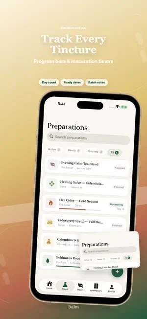 Herbal Tracker Journal - Balm screenshot 2