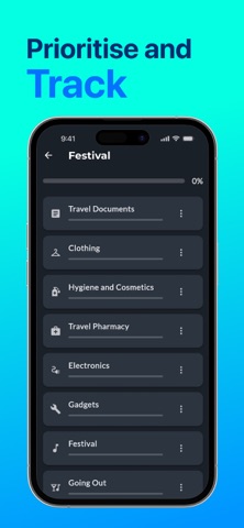 BagPacker: Travel Packing List screenshot