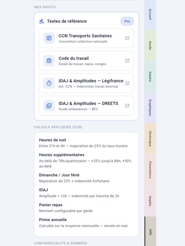 AmbuTime - Salaire Ambulancier iPad screenshot
