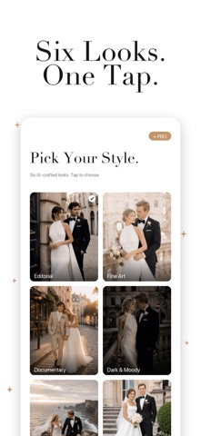 WedGlow: AI Wedding Photos iPhone screenshot