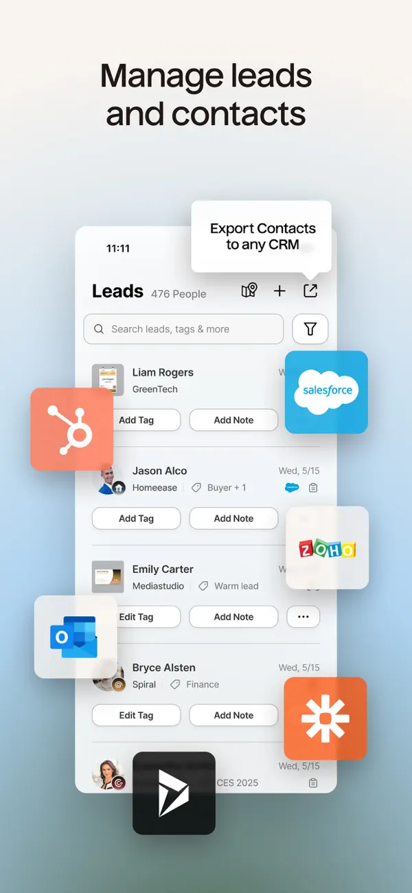 Screenshot #2 pour Popl: AI Lead Capture