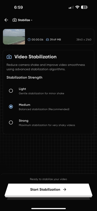 Video Compressor - TinyVideo Screenshot 5 of 7