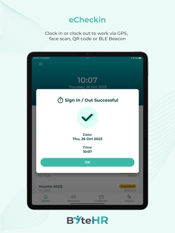 ByteHR iPad screenshot 2