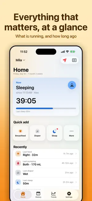 Bober Baby Tracker screenshot 1