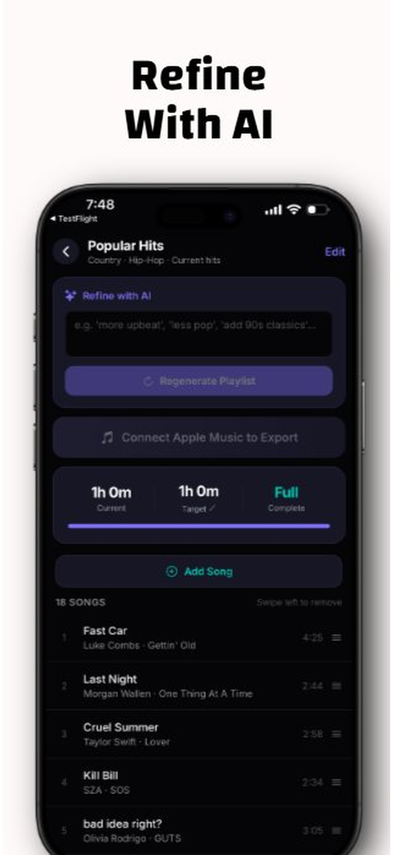 EZMix : AI Playlist Generator screenshot 4