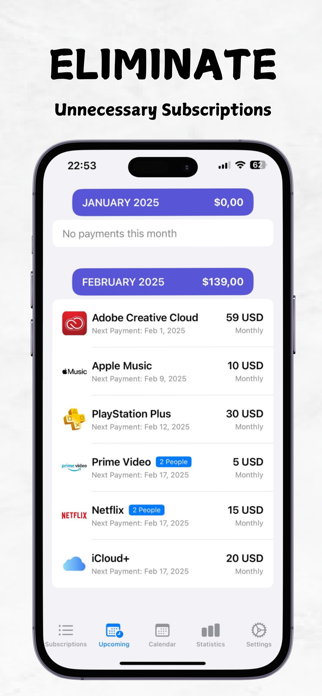 FoxyTrack:Subscription Tracker Screenshot 3 of 6