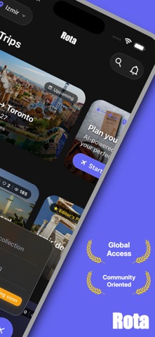 Rota - Travel Guide & Planner iPhone screenshot
