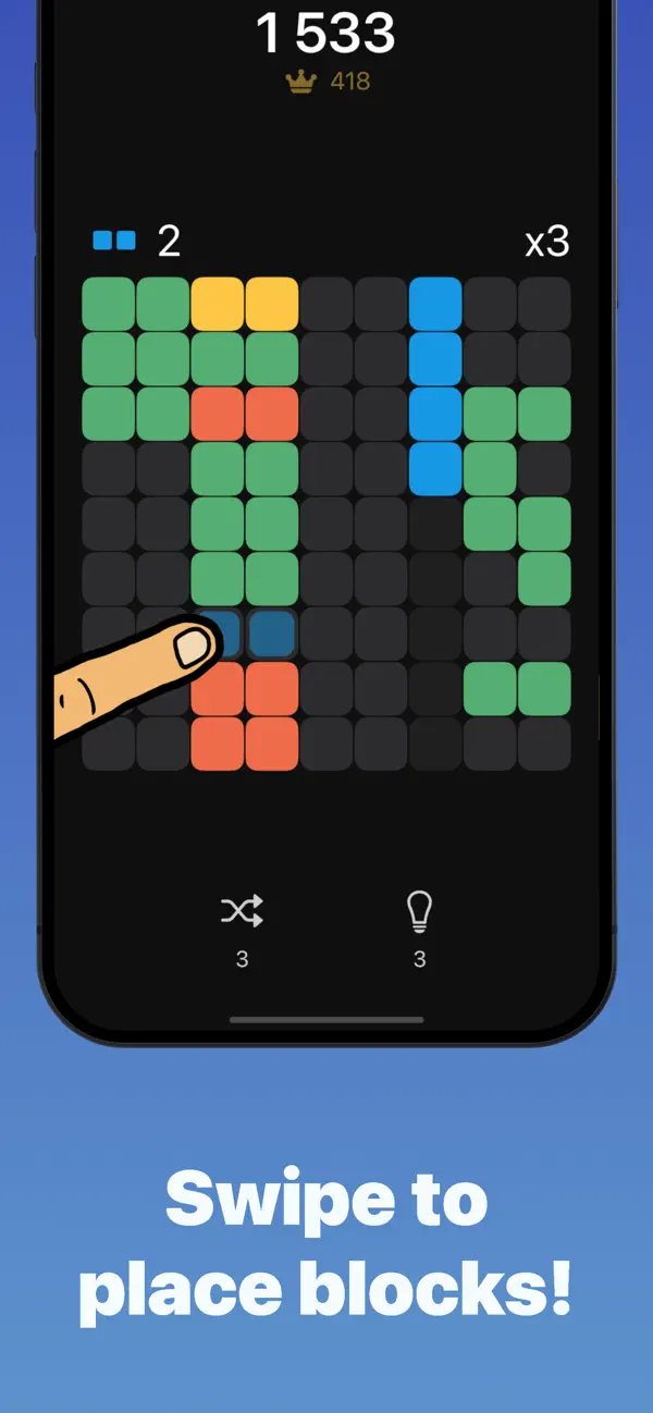 #2. BlockSwipe Puzzle: Match Game (iOS) 由: INNCODER AS