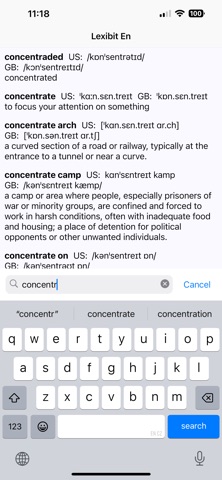 Vocabulary builder Lexibit screenshot