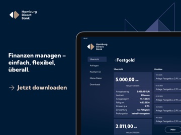 Hamburg Direct Bank - Banking iPad screenshot
