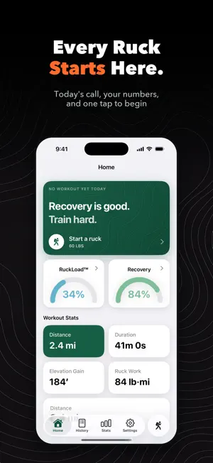 RuckWell: Rucking Tracker screenshot 1