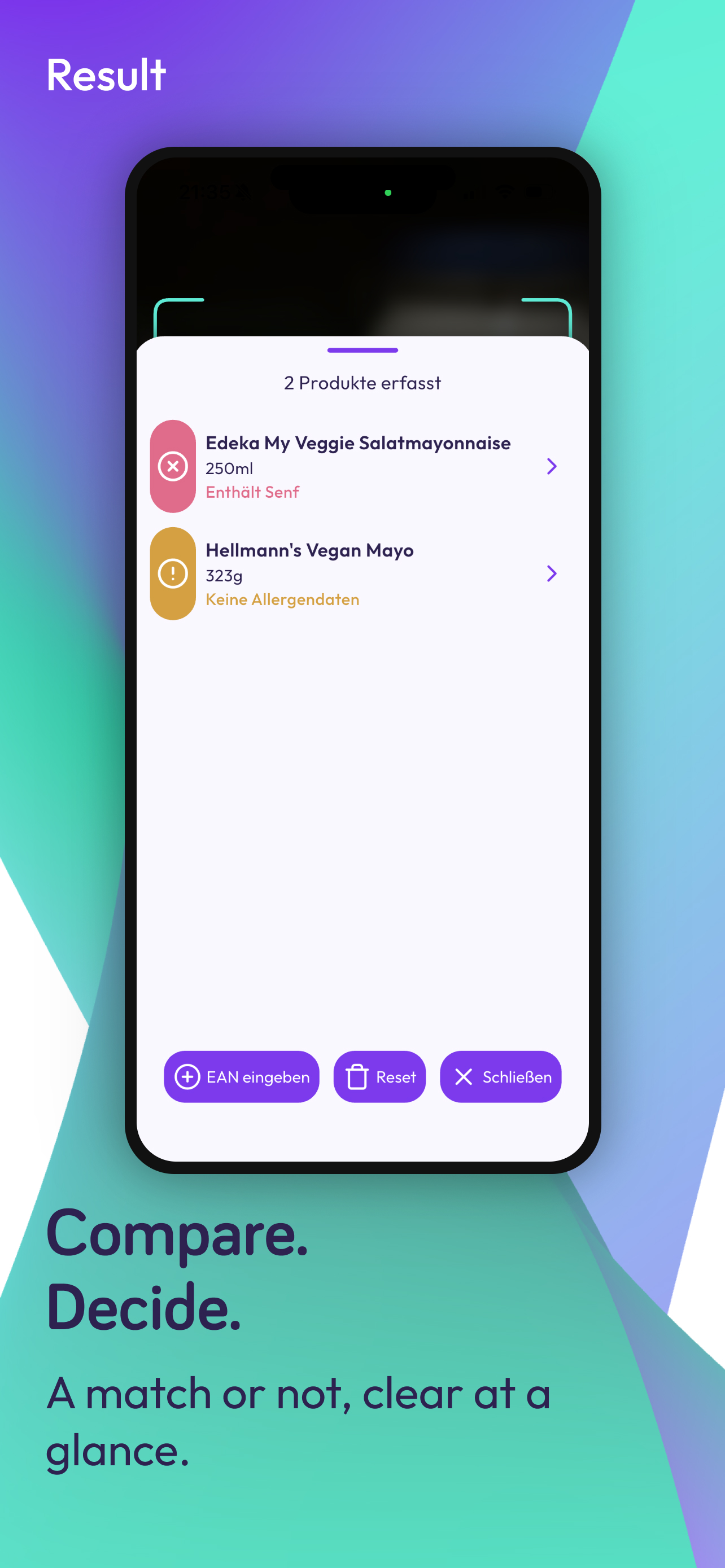Kawari: Food Scanner screenshot 3