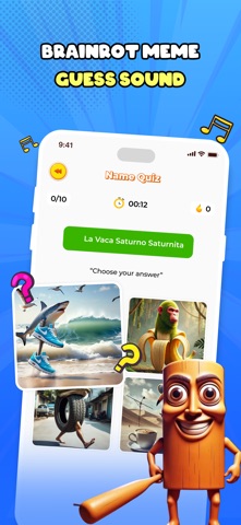 Italian Brainrot Wiki & Quiz iPhone screenshot
