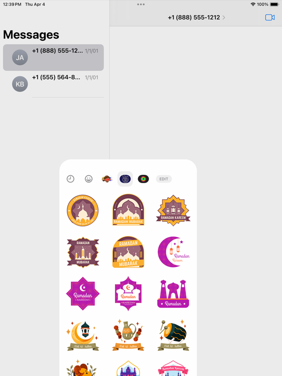 Screenshot #5 pour Eid And Ramadan Stickers