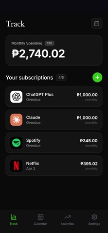 Subwise: Track Subscriptions Screenshot 4 of 6
