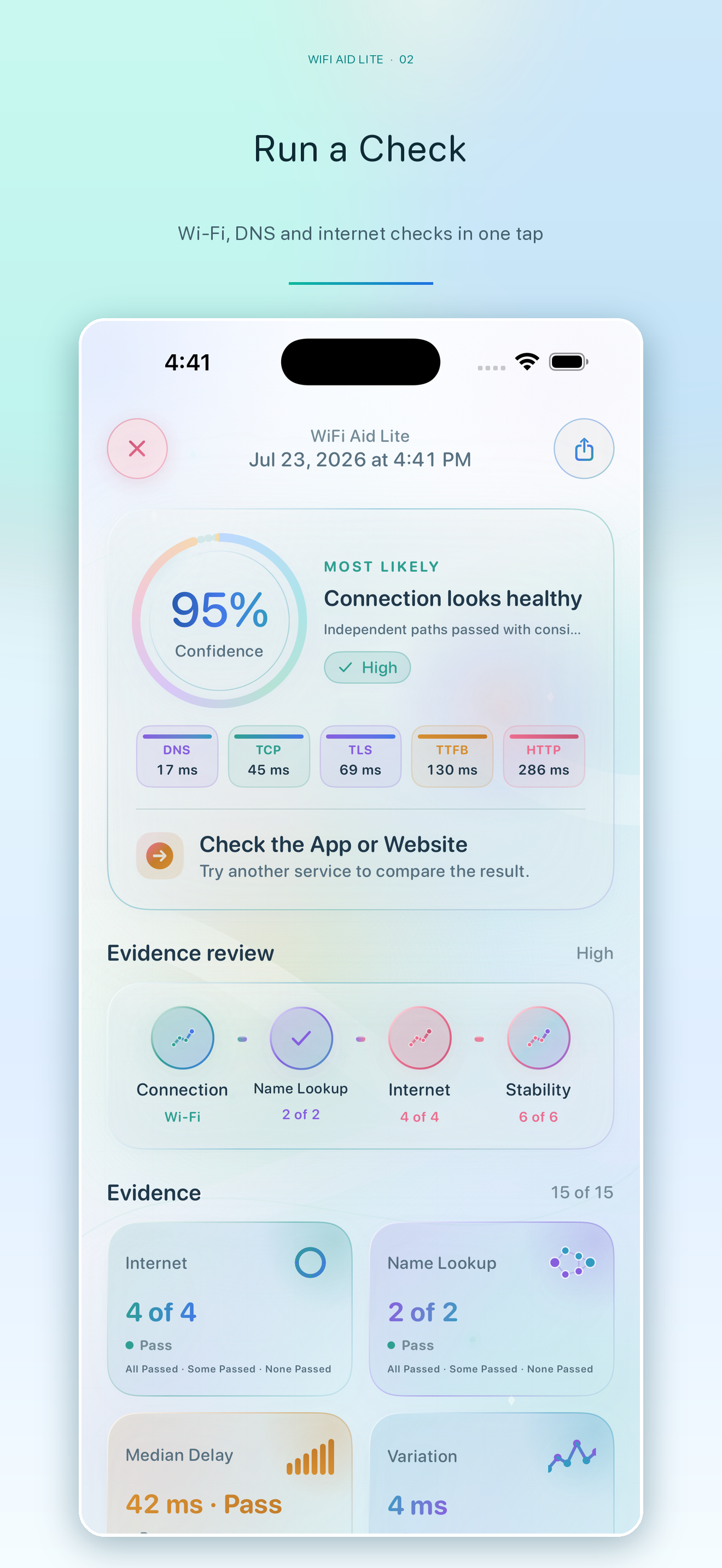 WiFi Aid Lite: Network Check screenshot 2