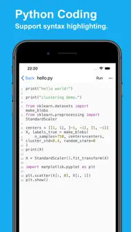 Python Coding IDE iphone bilder 0