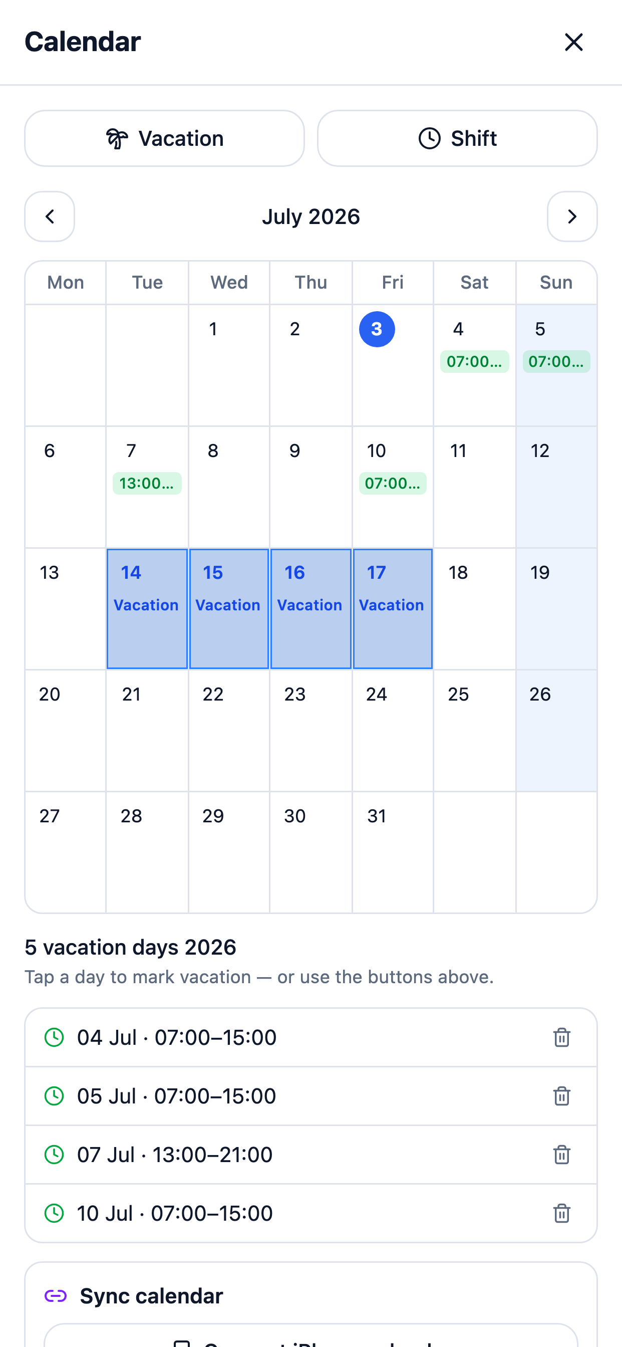 ClockX - Time Management screenshot 10