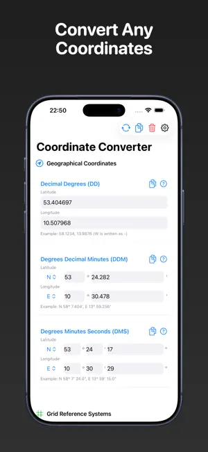 CoordTool Coordinate Converter screenshot 1