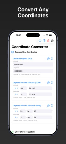 CoordTool Coordinate Converter Screenshot 1 of 6