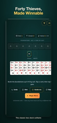 Forty Thieves Solitaire: Coach screenshot