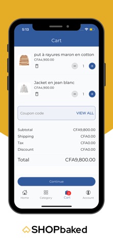 SHOPbaked screenshot