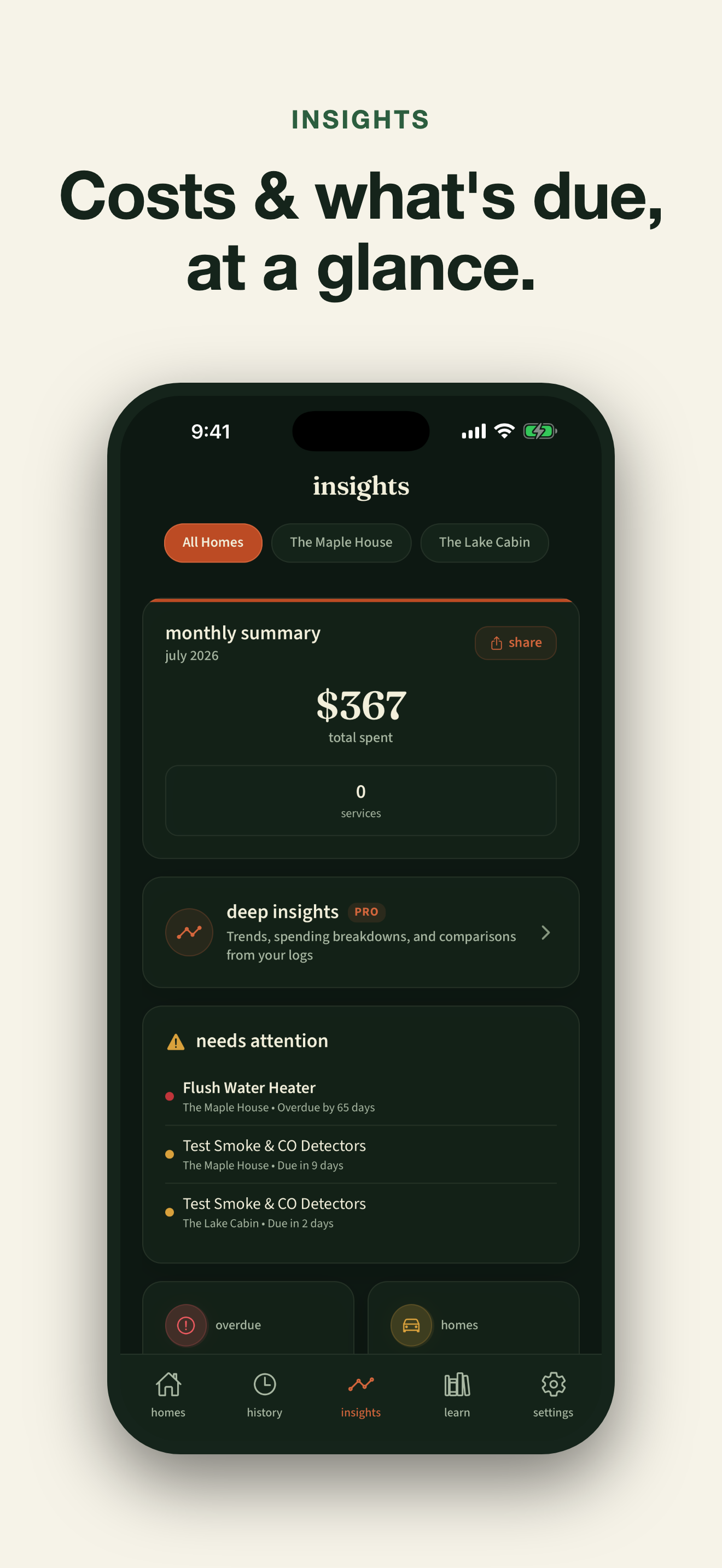 Home Repair & Warranty Log screenshot 2