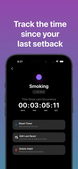 Time Since: Habit Tracker screenshot 1