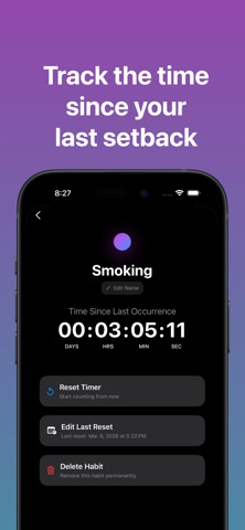 Time Since: Habit Tracker Screenshot 1 of 5