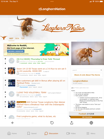 Longhorns Football News app screenshot 3