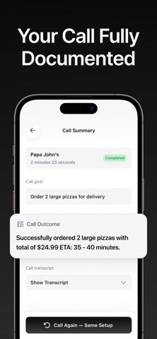 AI Phone Call Agent screenshot