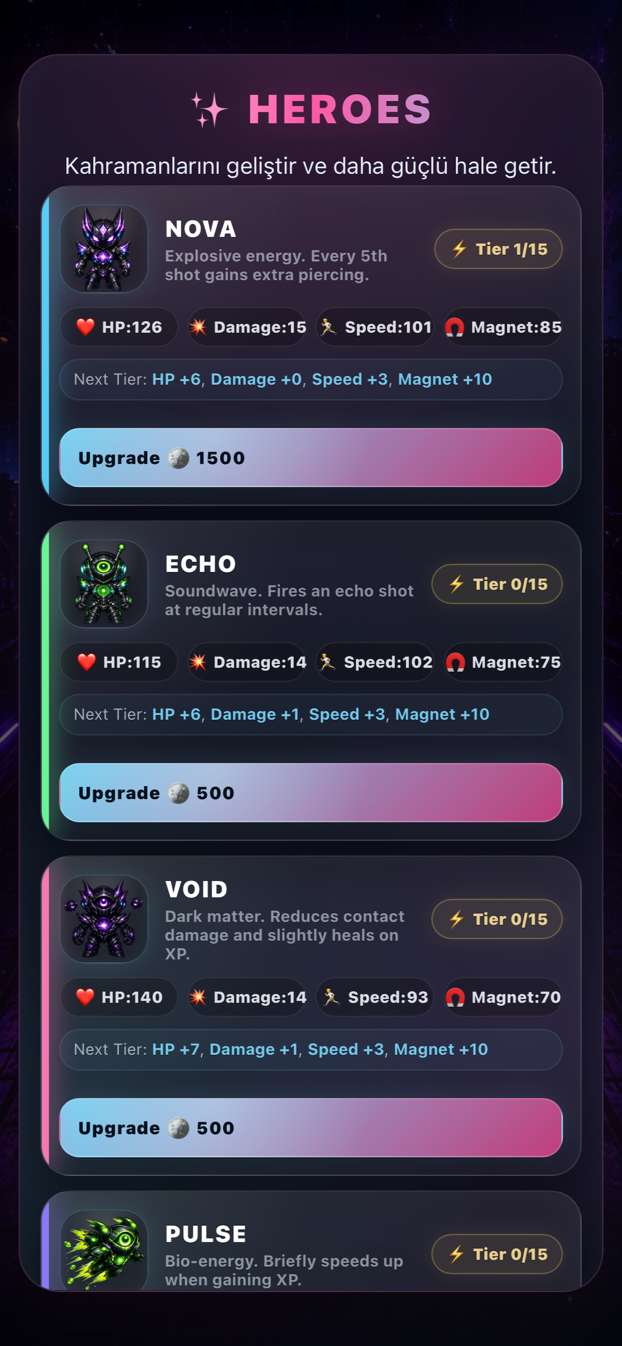 Neon Survivor Arena