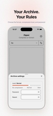 Zipper: Archive Manager Screenshot 3 of 3