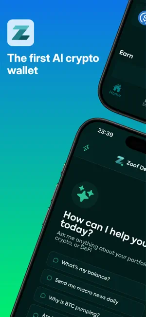 Zoof - AI Crypto Wallet screenshot 1