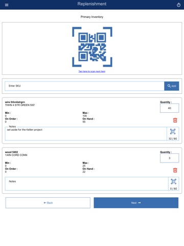 ISN Scan MRO iPad screenshot