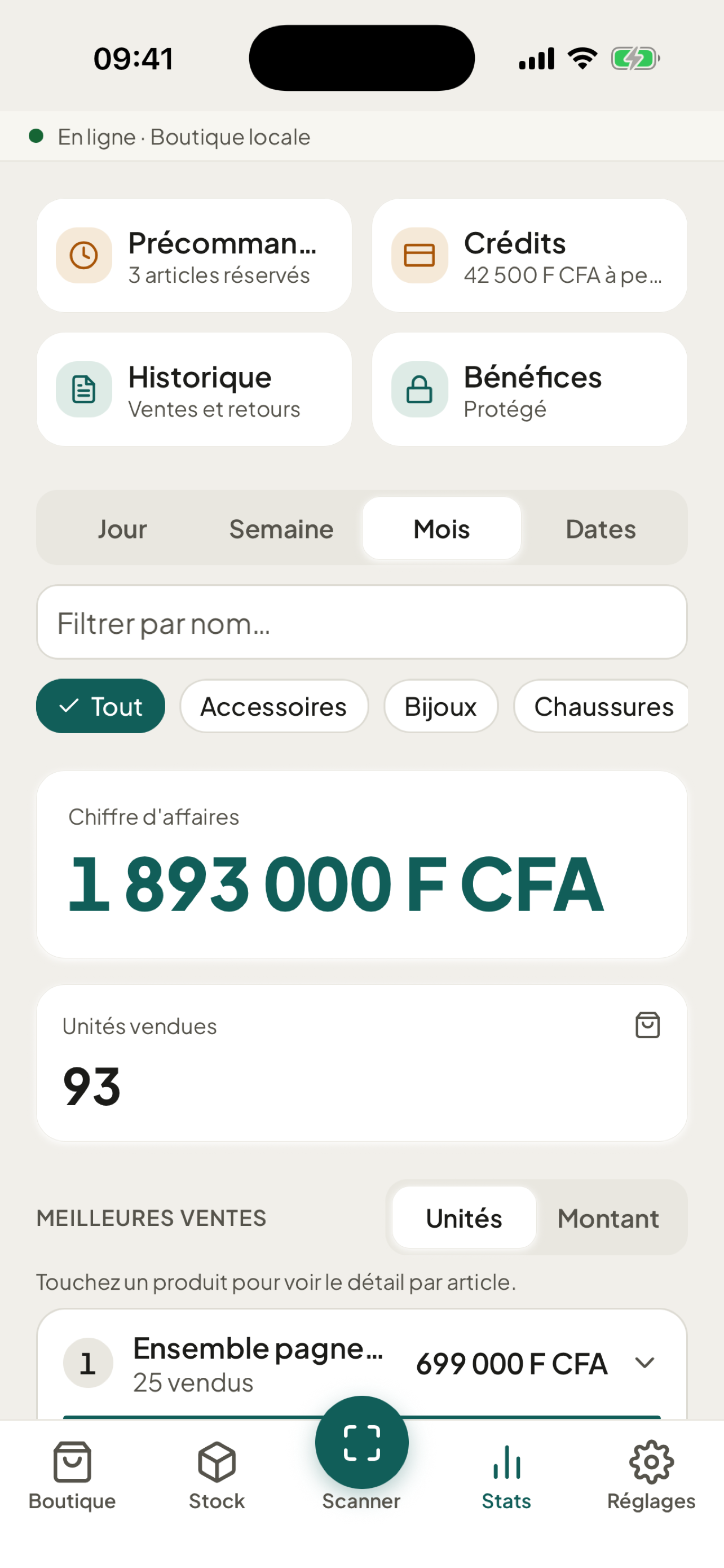 Boutik – Stock & ventes screenshot 3
