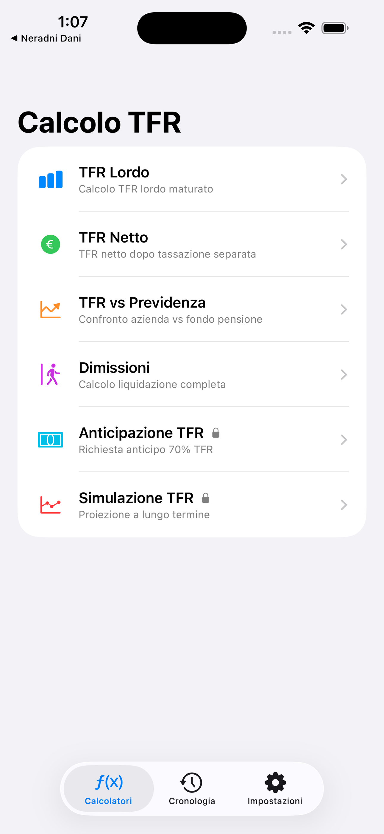 TFR Calcolo Netto 2026