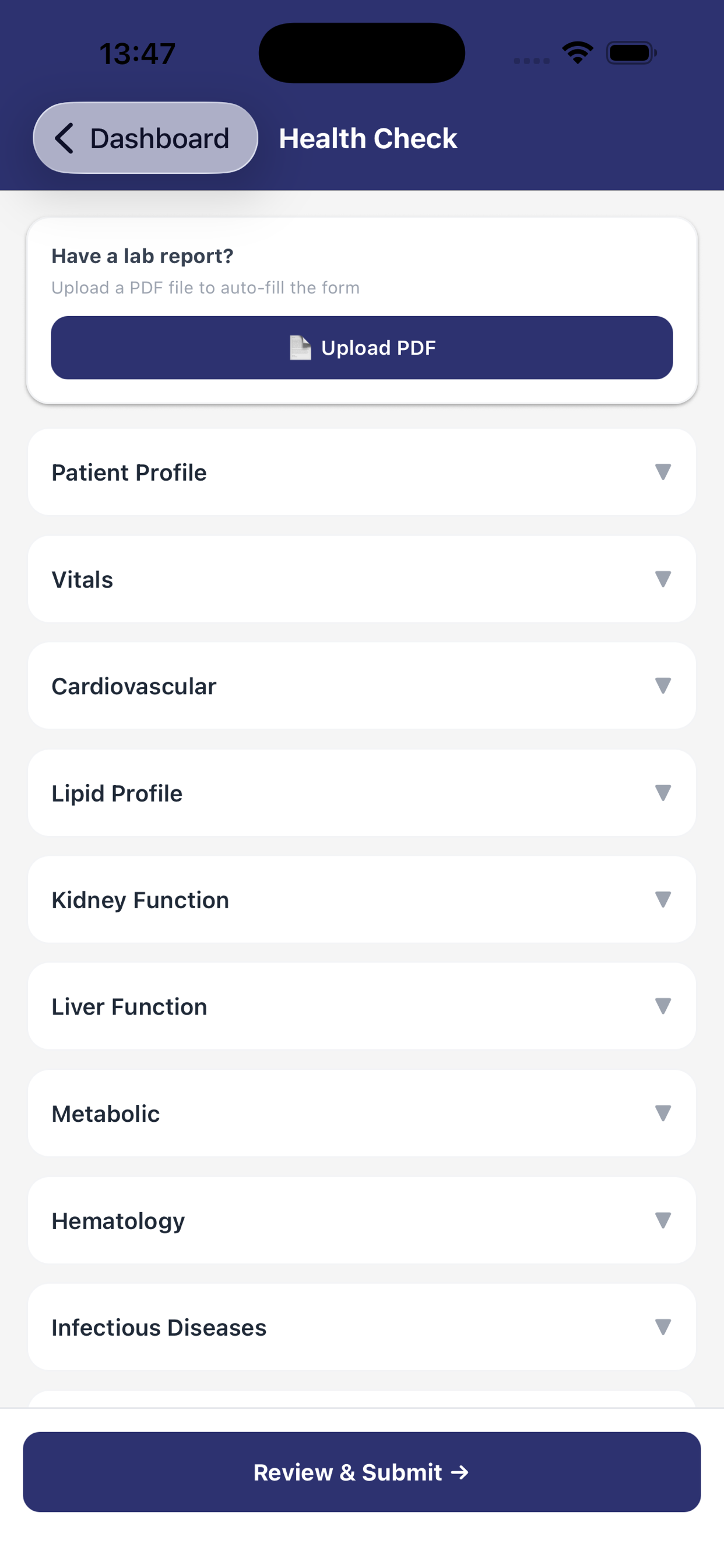 NHP HealthCheck screenshot 4