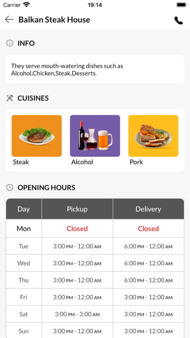 Balkan Steak House Screenshot