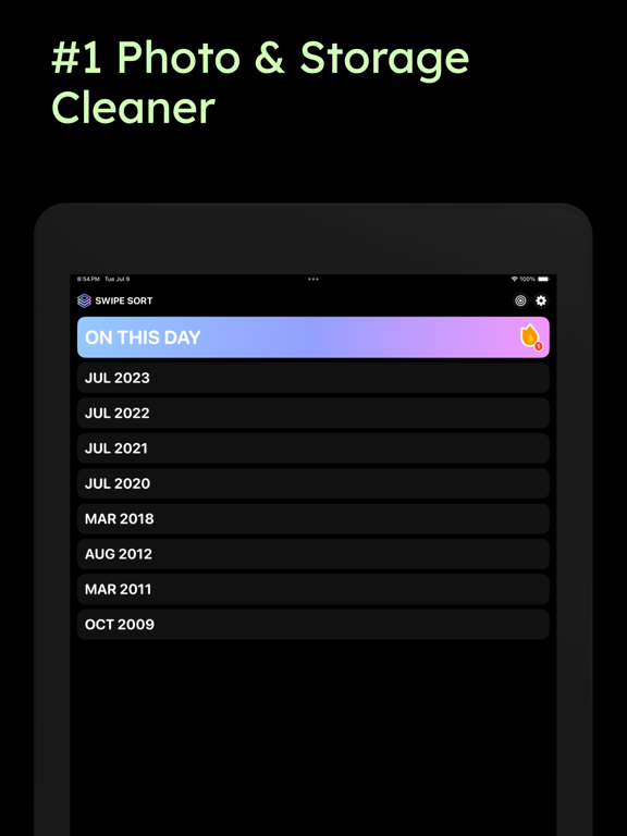 Photo Deleter: Swipe Sort iPad screenshot 1 - Productivity app