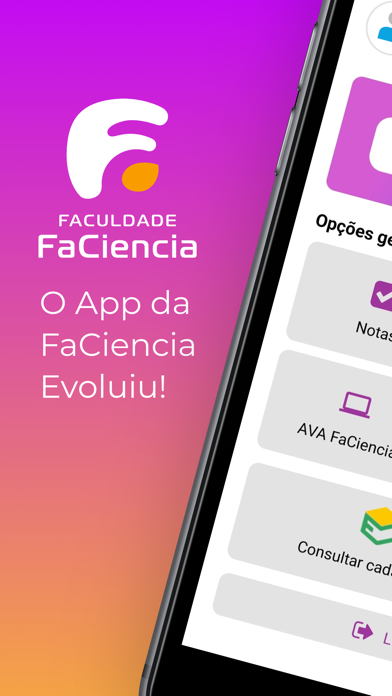 Faculdade FaCiencia Screenshot