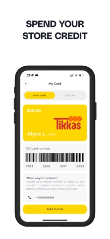 Tikkas iPhone screenshot