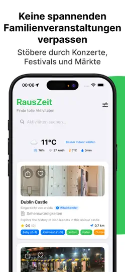 Screenshot von RausZeit auf dem iPhone 4