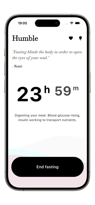 Humble - Fasting App Screenshot 2 of 3